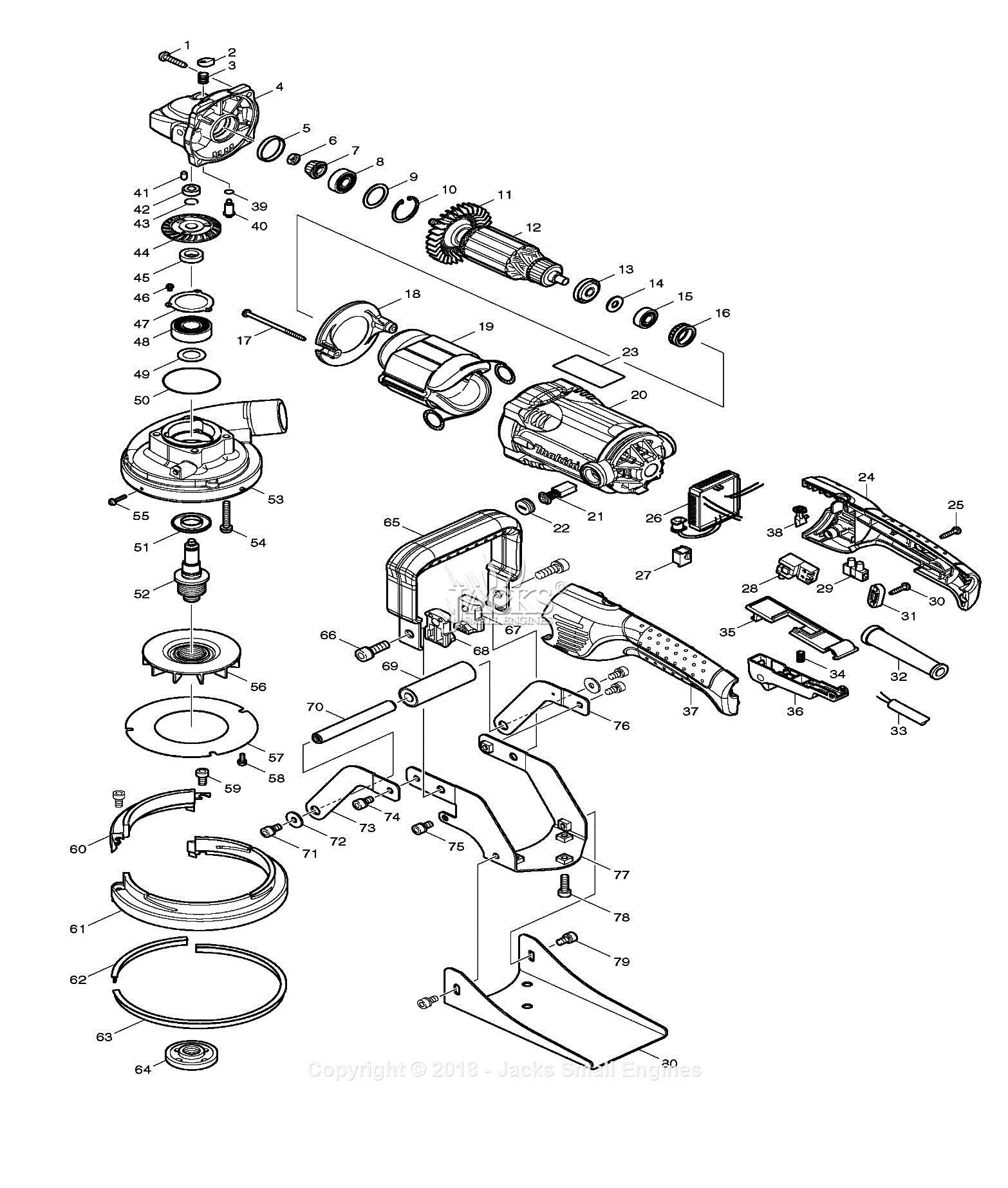 makita 5007mg parts diagram