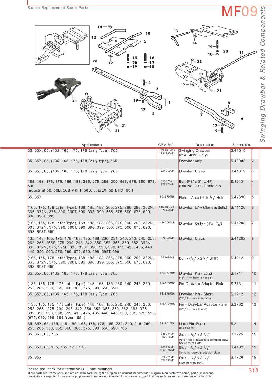 massey ferguson 360 parts diagram