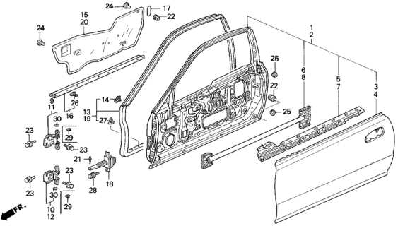 honda prelude parts diagram