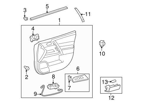 interior door parts diagram