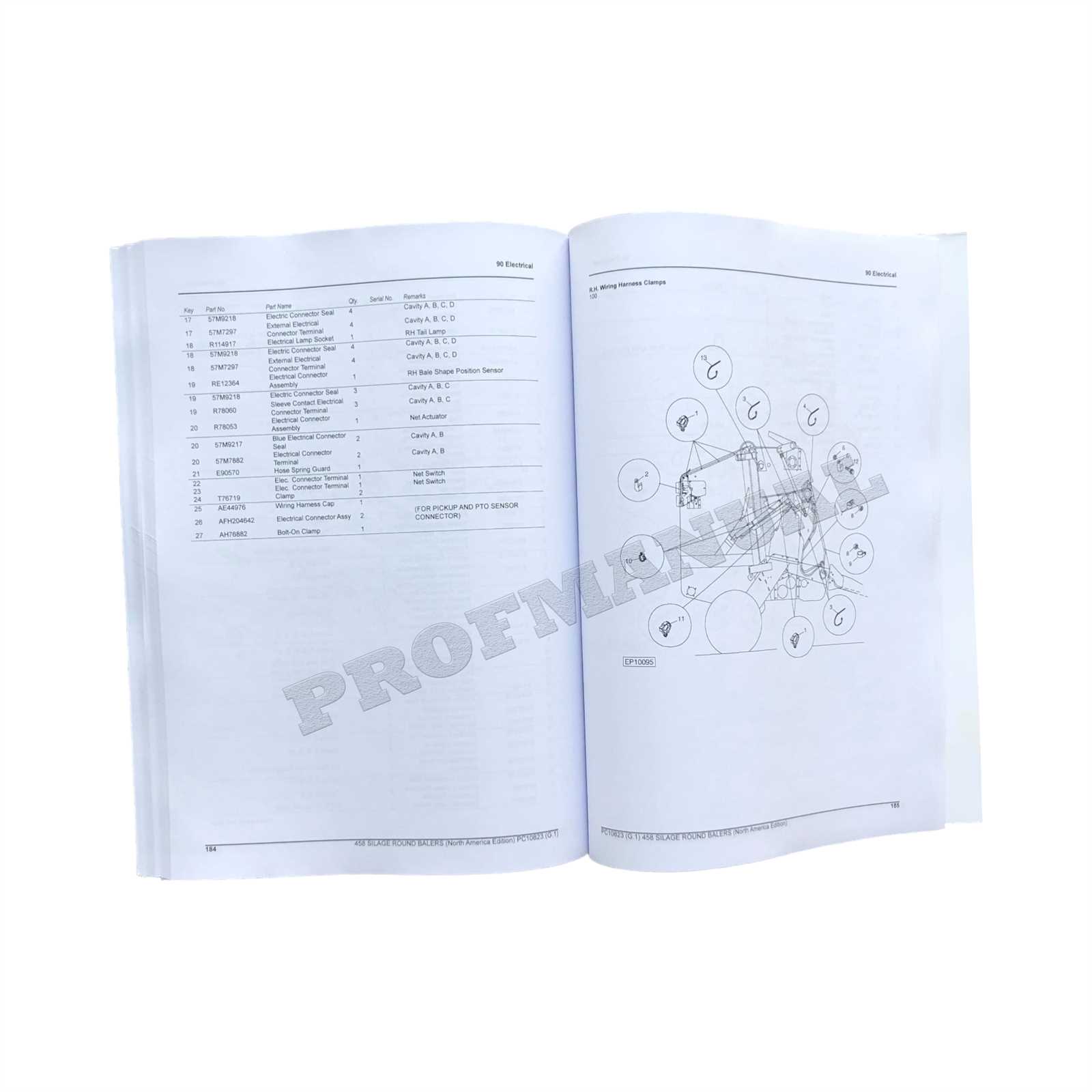 john deere 458 round baler parts diagram