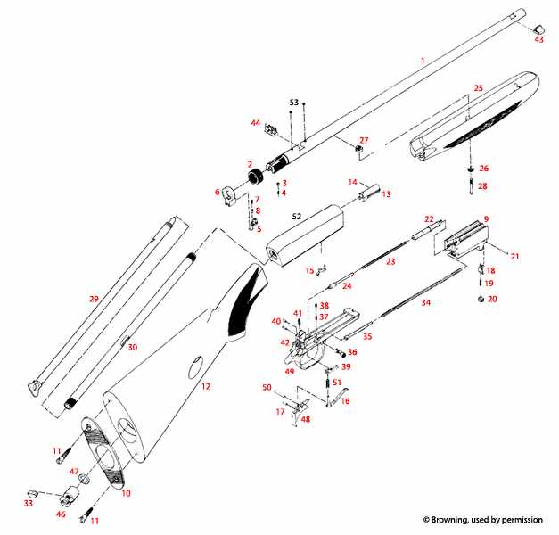 browning a bolt parts diagram