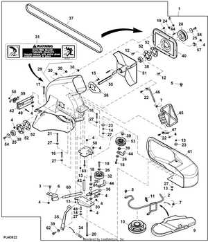 john deere power flow bagger parts diagram