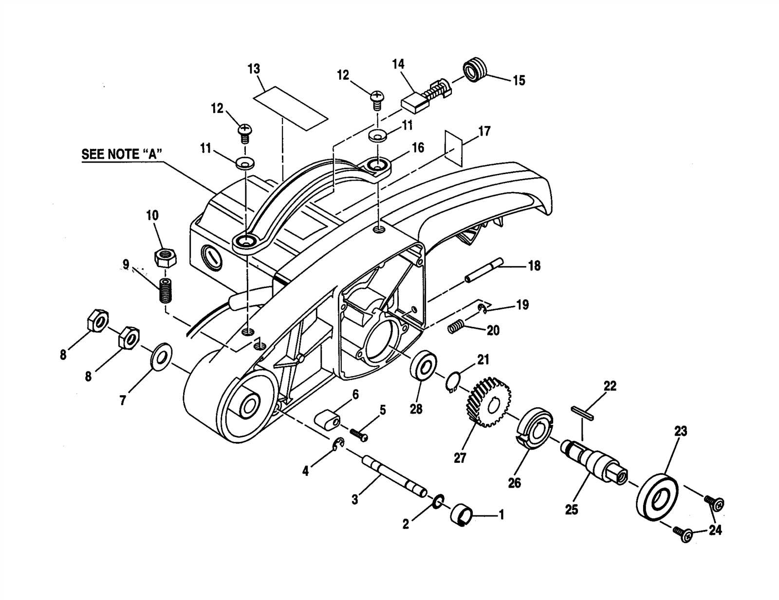 craftsman miter saw parts diagram