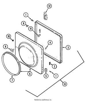 maytag front load washer parts diagram