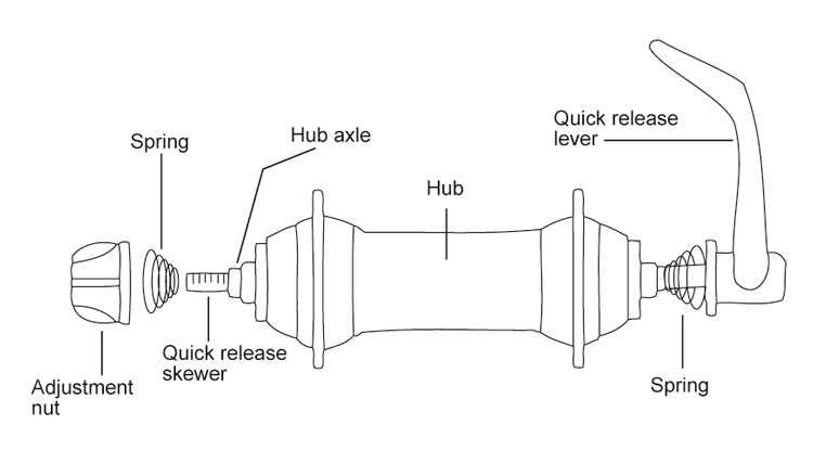 bicycle rear wheel parts diagram