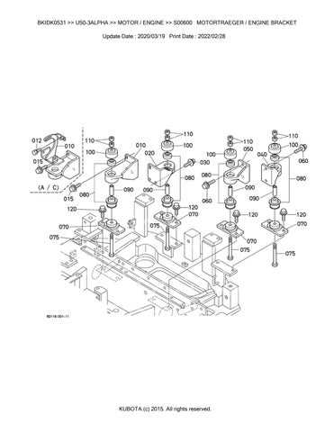 kubota excavator parts diagram