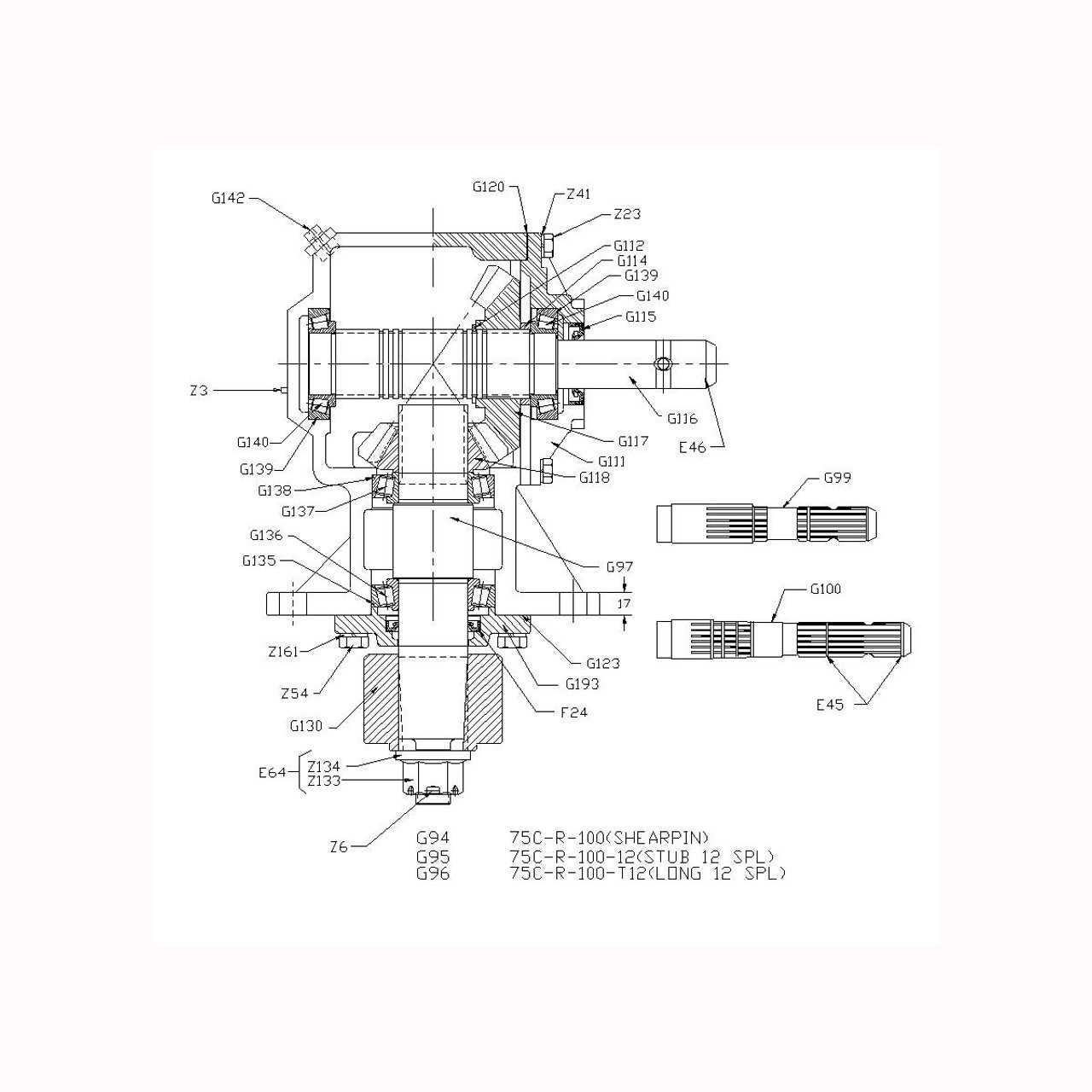 gearbox parts diagram