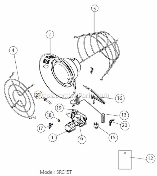 buddy heater parts diagram