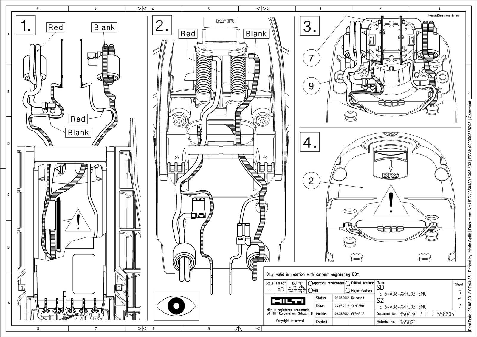 hilti te 2 m parts diagram