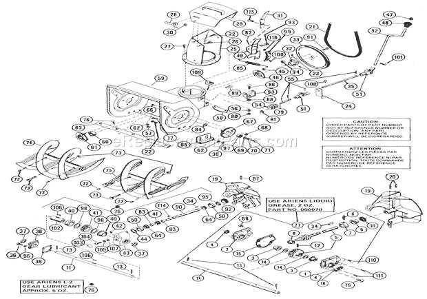 ariens 824 snowblower parts diagram