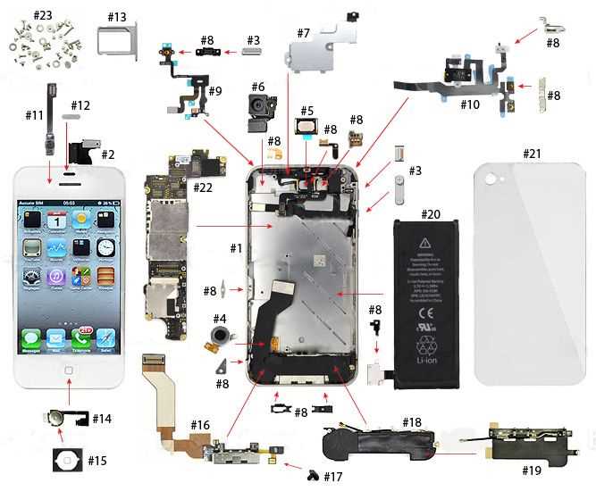 iphone 8 parts diagram