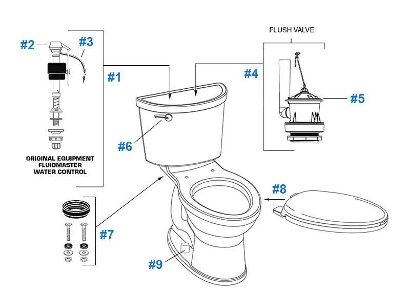 american standard urinal parts diagram