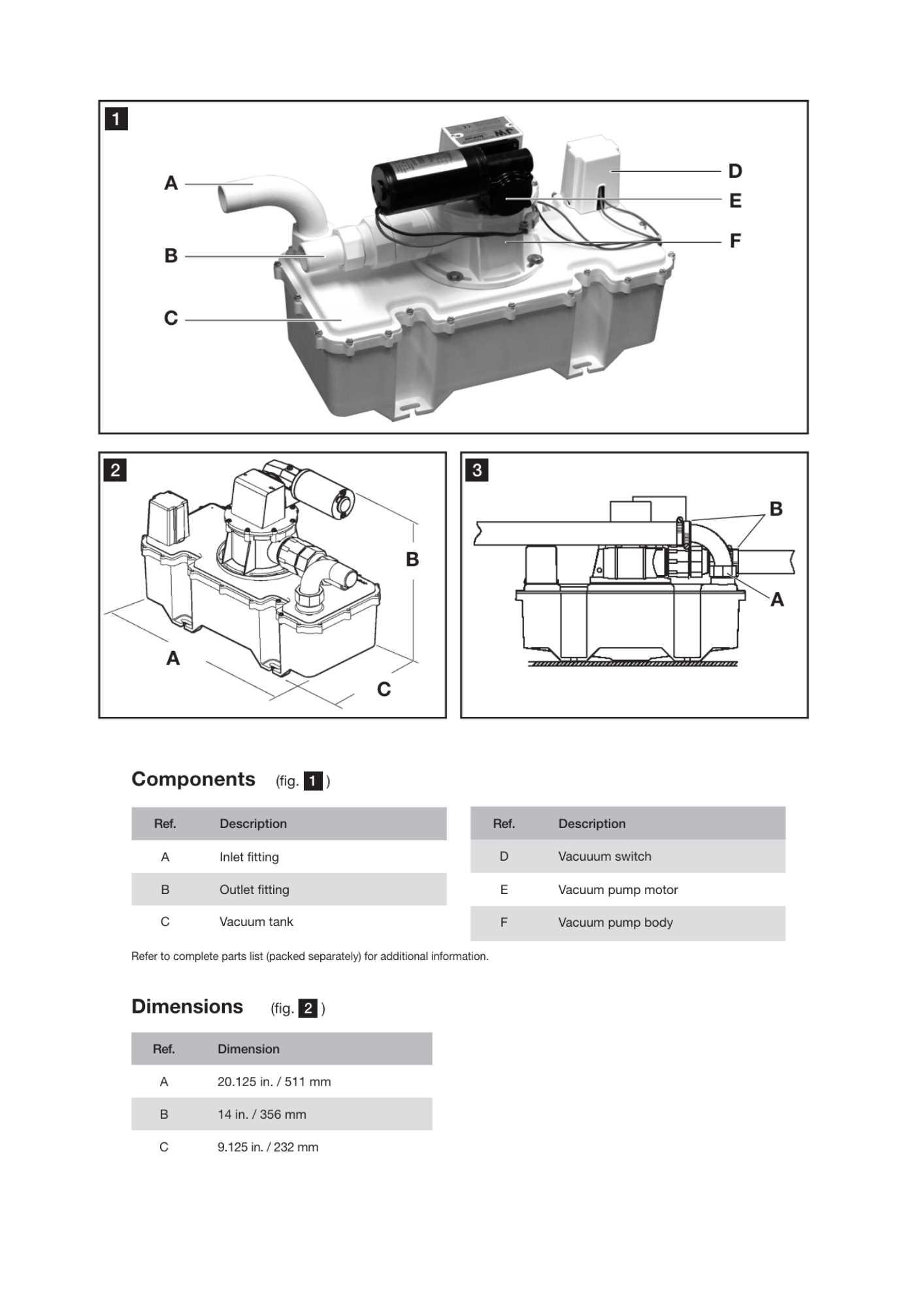 dometic vg4 parts diagram