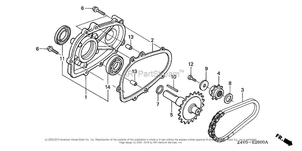 honda gx200 engine parts diagram