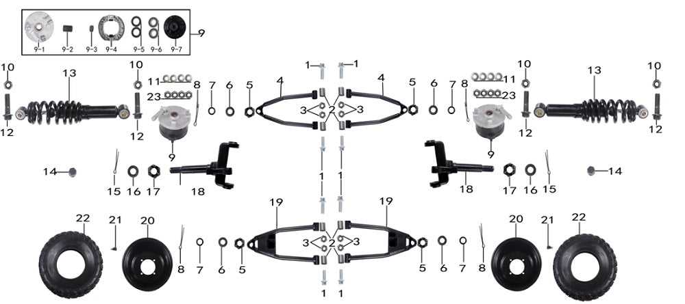 front end parts diagram