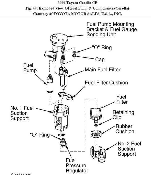 fuel system parts diagram