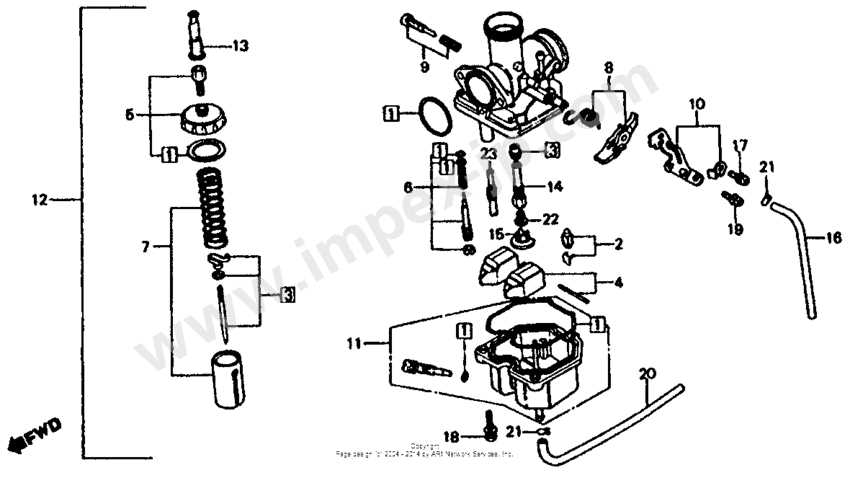 honda xl185s parts diagram