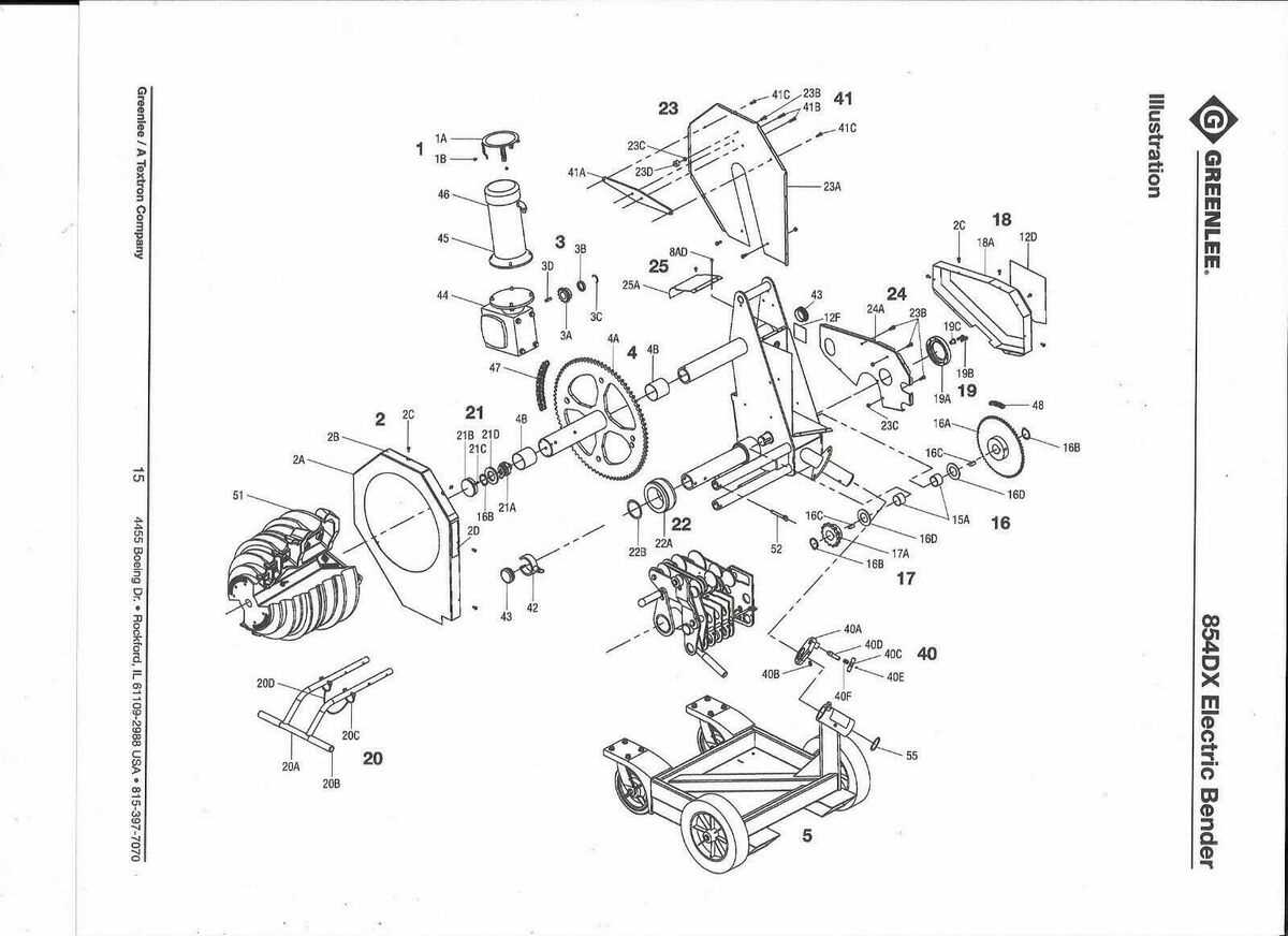 greenlee 555 bender parts diagram