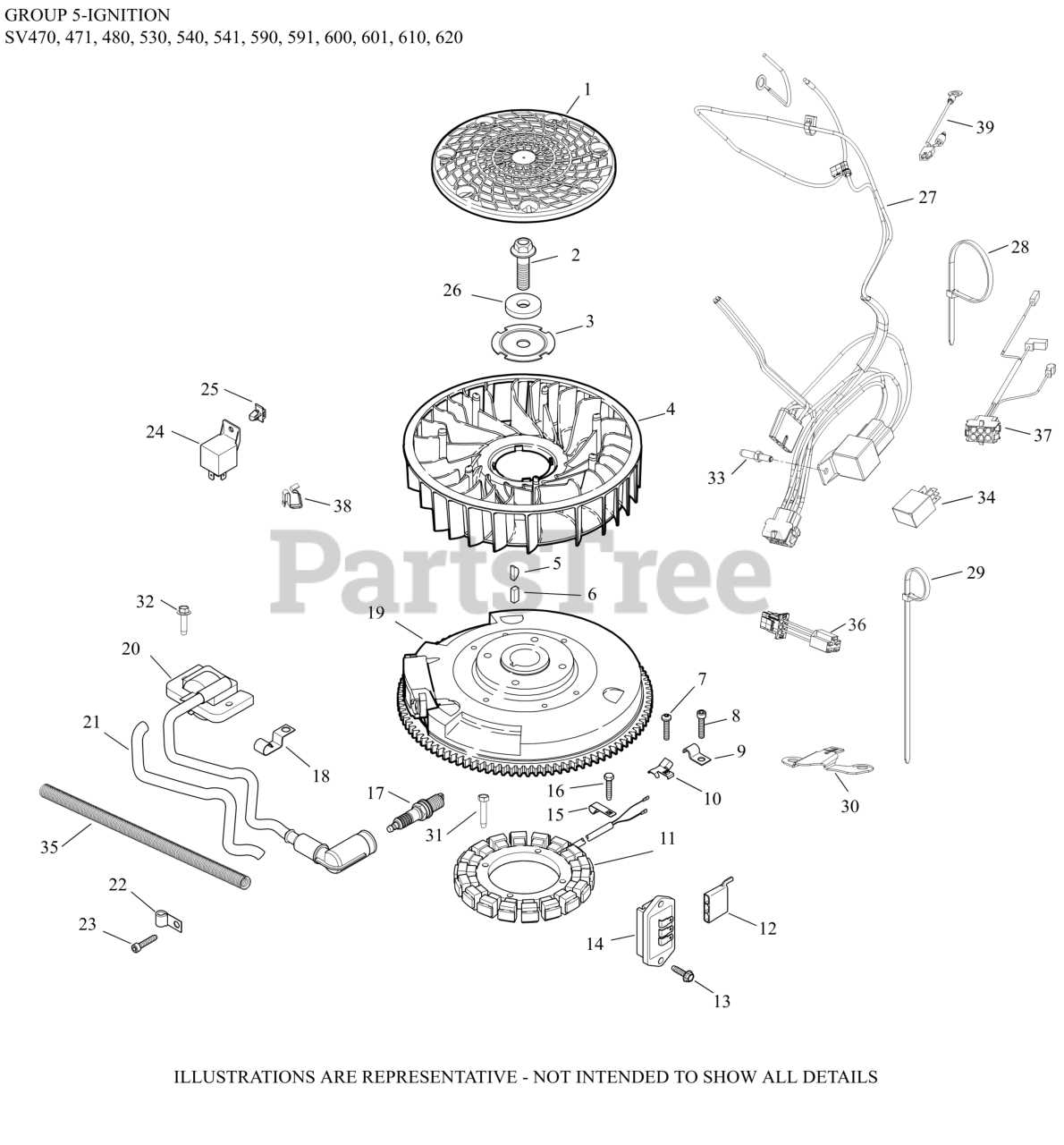 kohler sv590 parts diagram