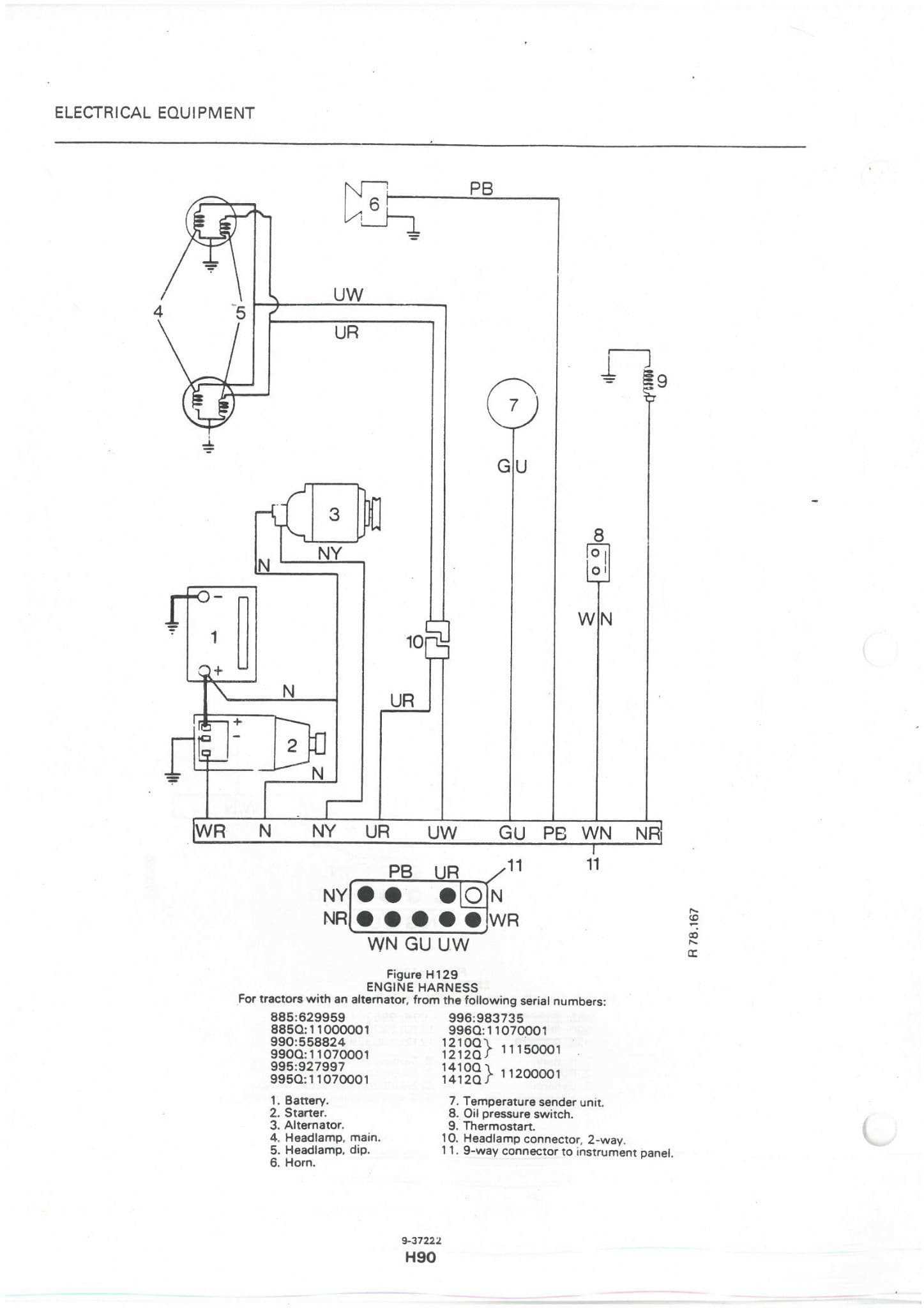 david brown 990 parts diagram