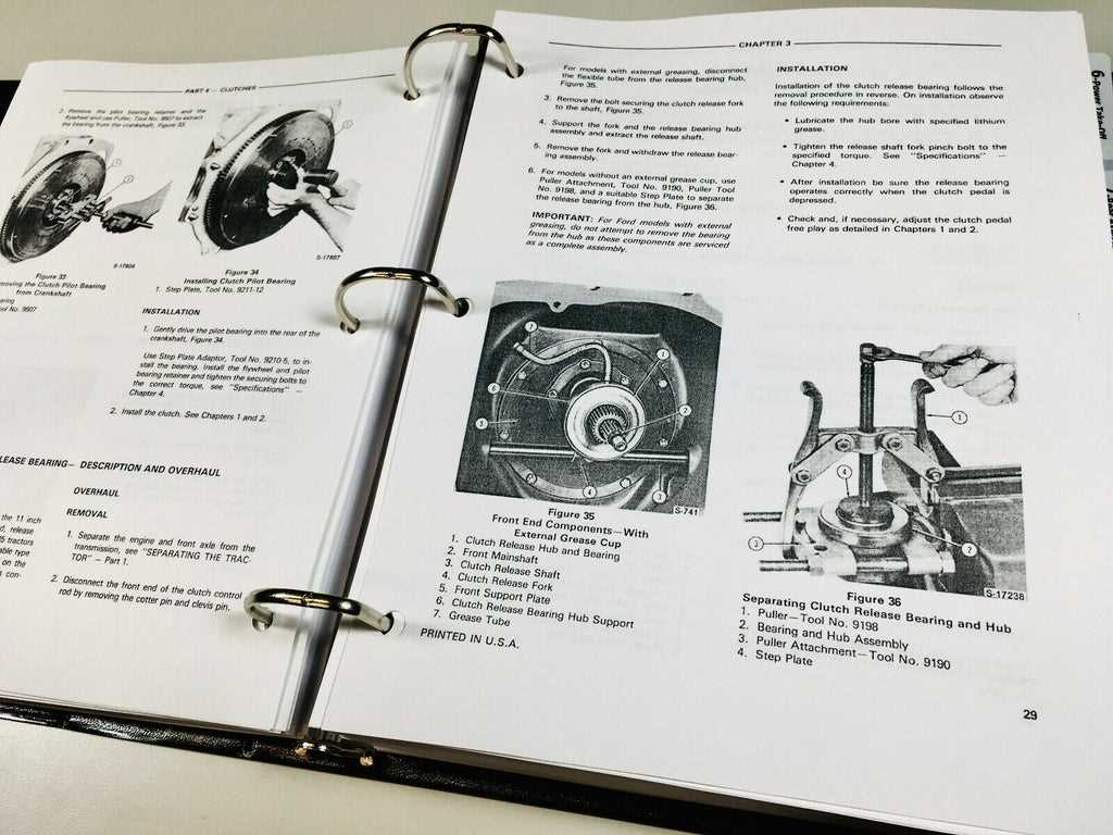 ford 445 tractor parts diagram