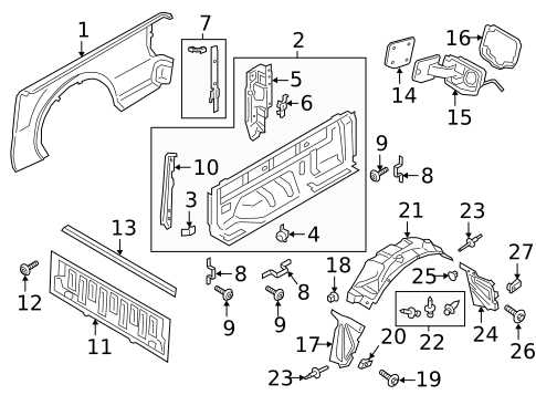 ford ranger body parts diagram