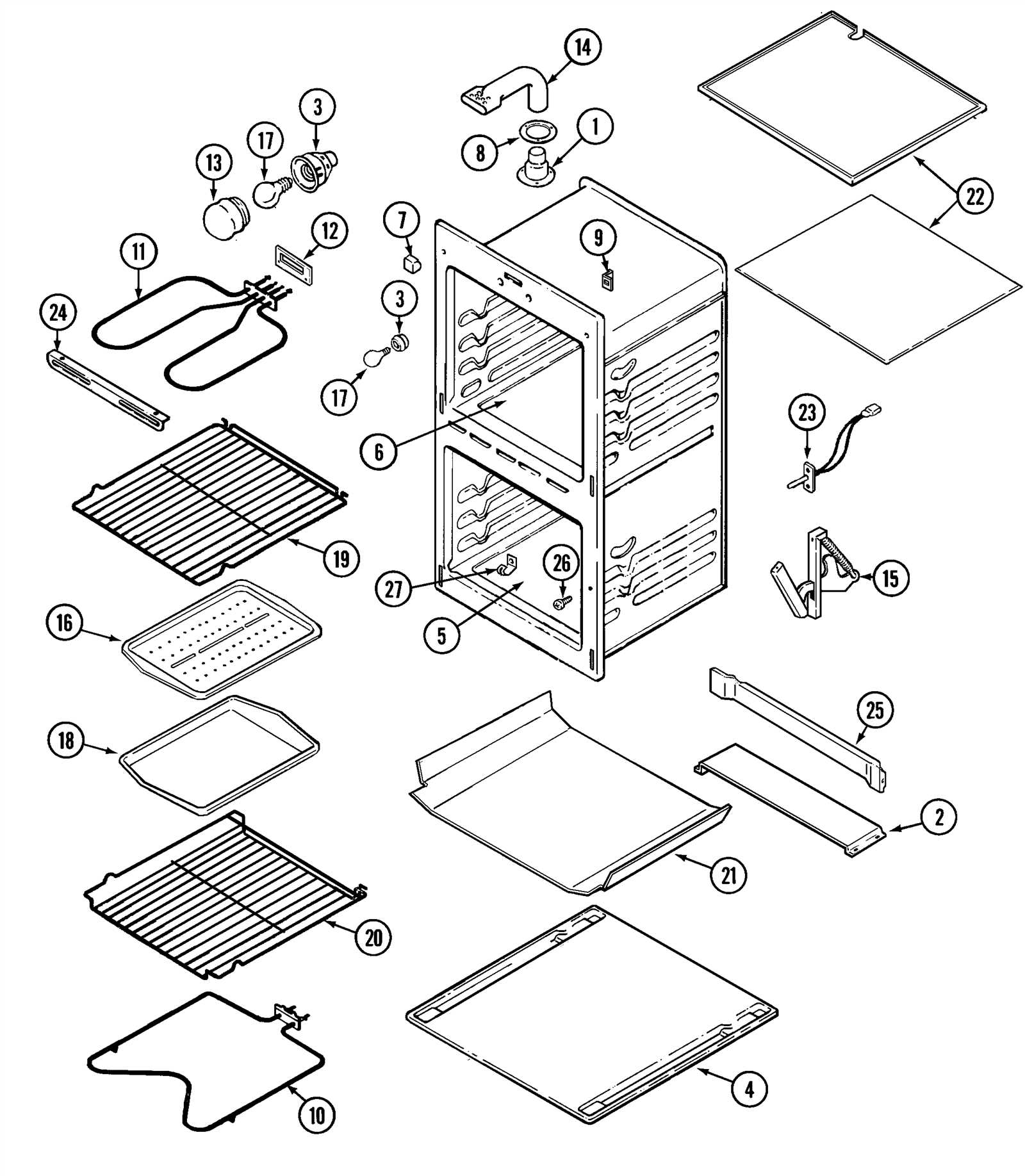 maytag oven parts diagram