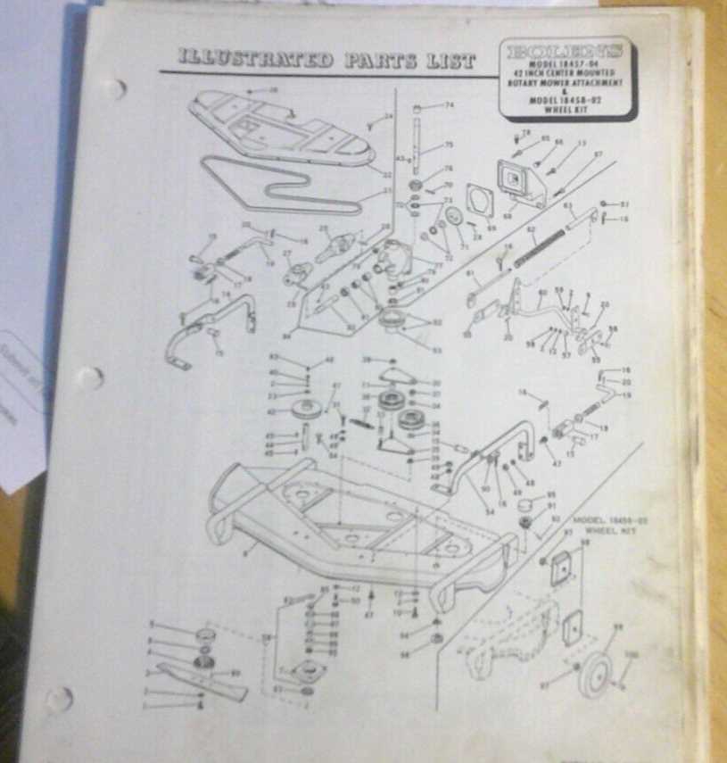 bolens 1050 parts diagram