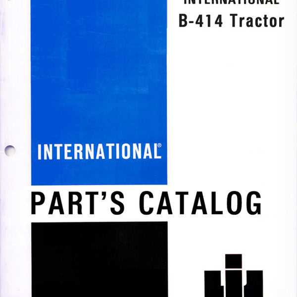 international b414 parts diagram