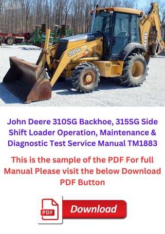 john deere 310sg backhoe parts diagram