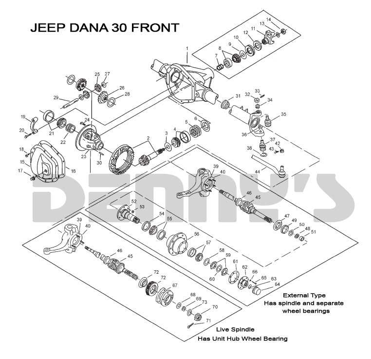 jeep axle parts diagram