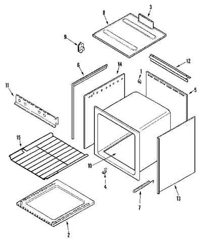 magic chef oven parts diagram