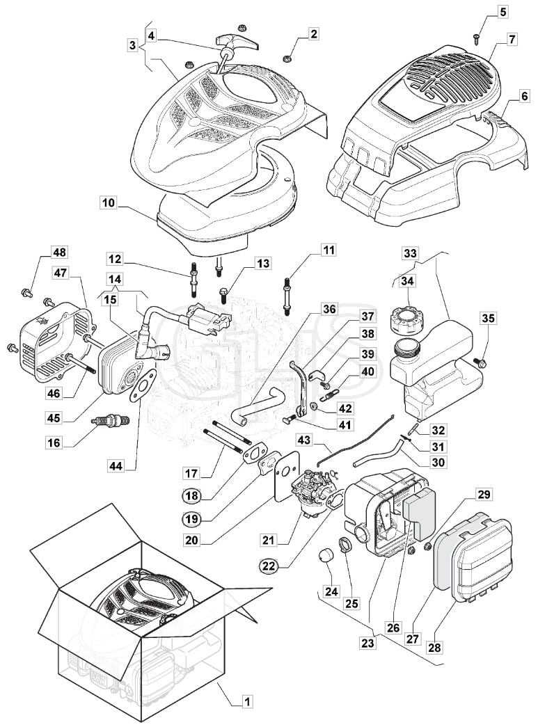 17.5 hp briggs and stratton engine parts diagram