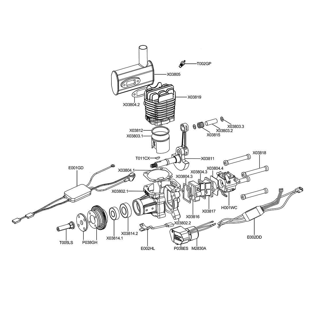 airplane engine parts diagram