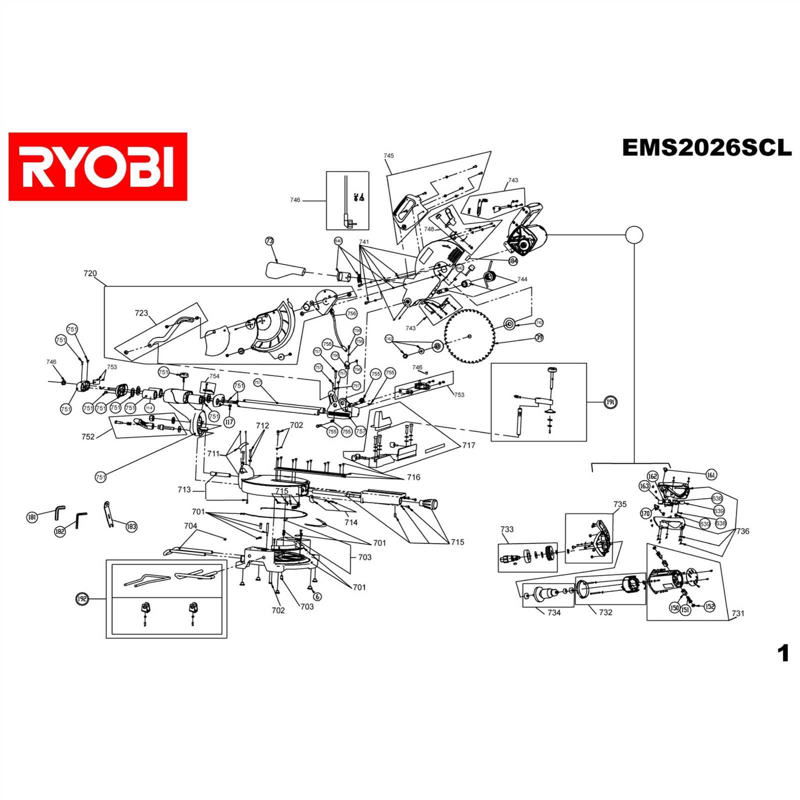 milwaukee miter saw parts diagram