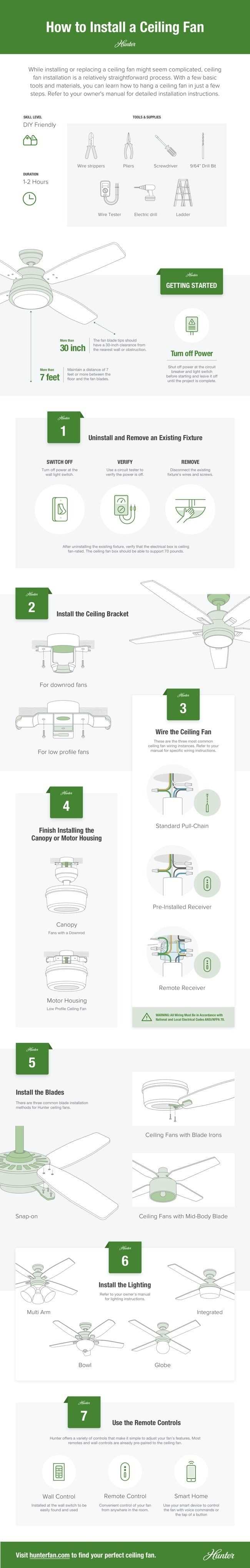 hunter fan parts diagram