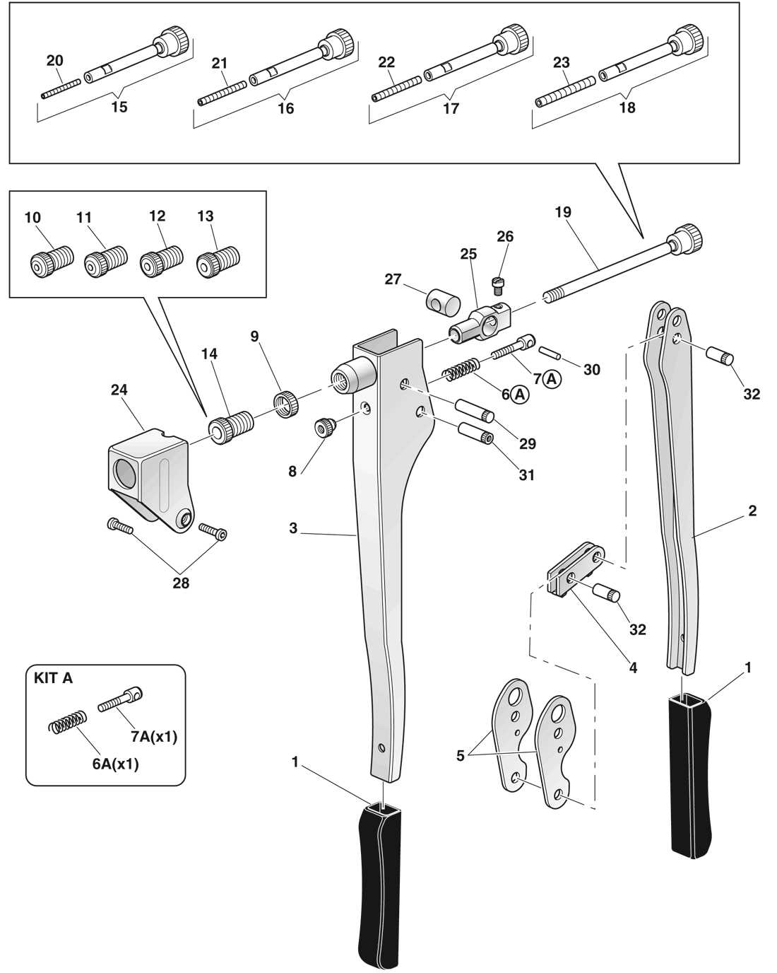 diagram rivet gun parts