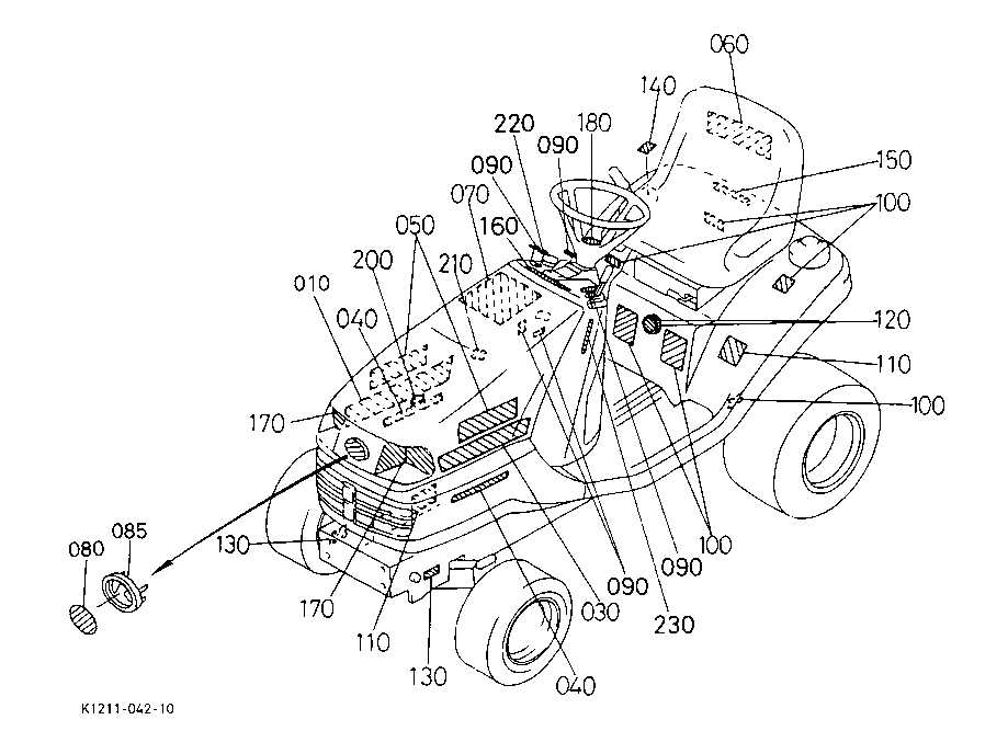kubota tg1860g parts diagram