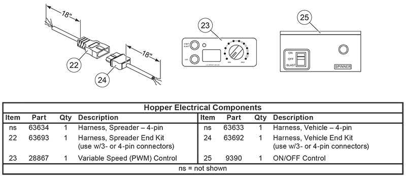 fisher salt spreader parts diagram