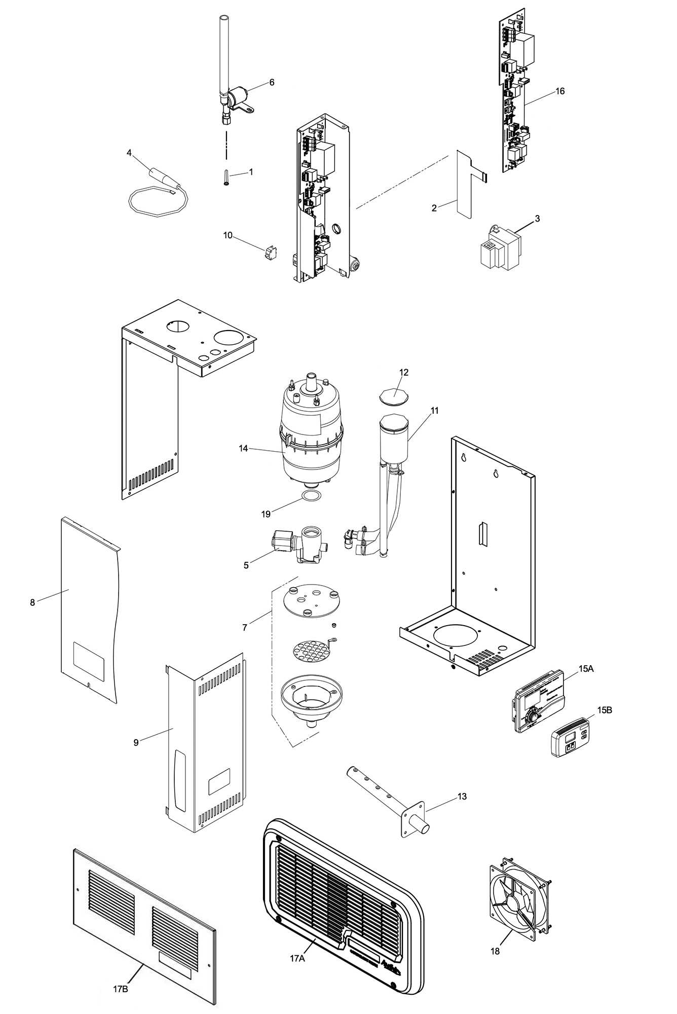 aprilaire 600 parts diagram