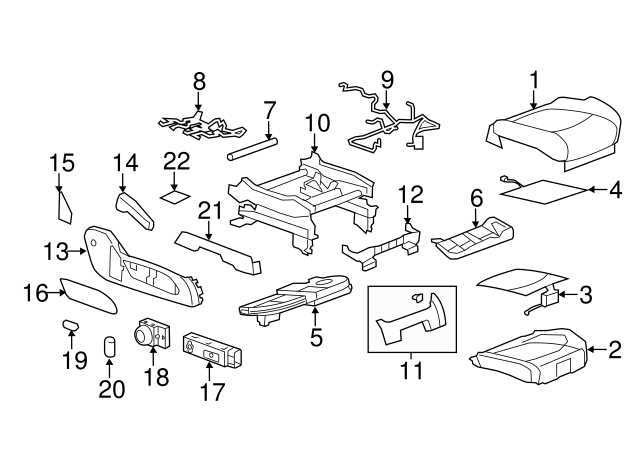 2008 gmc acadia parts diagram