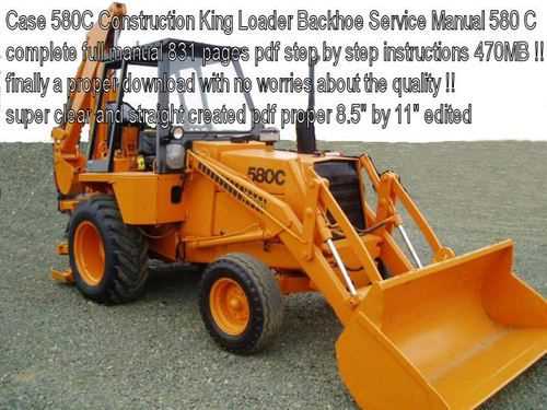 580c case backhoe parts diagram