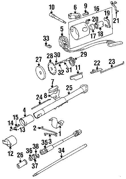 jeep jk steering parts diagram