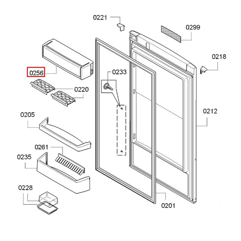 bosch refrigerator parts diagram