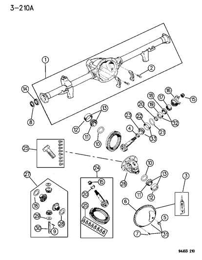 jeep axle parts diagram