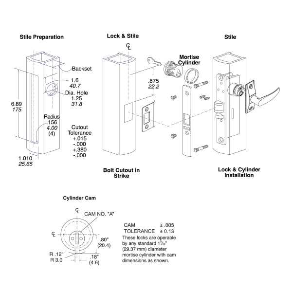 deadlatch parts diagram