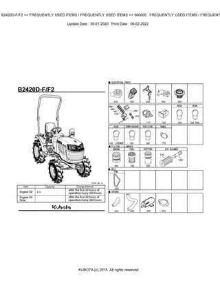 kubota g2000 parts diagram