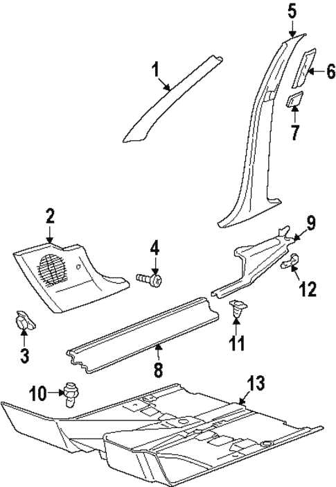 bmw interior parts diagram