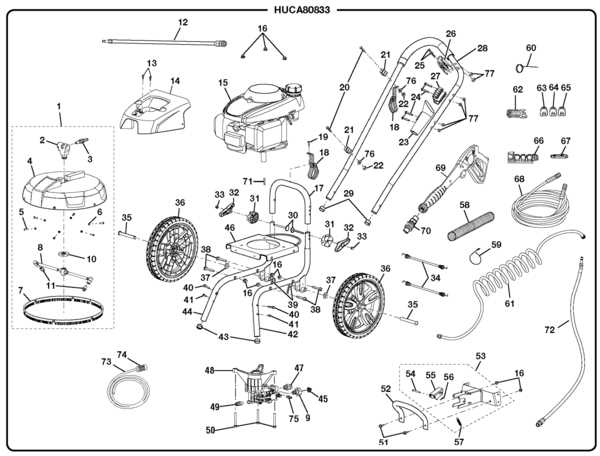 husky pressure washer parts diagram